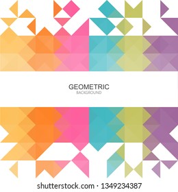 
Colorful geometric background of abstract triangles