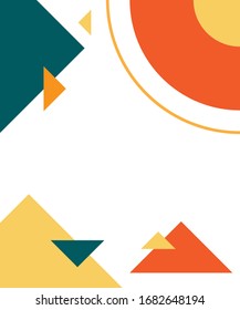 Fondo geométrico colorido. Fondo abstracto de triángulos geométricos. Plantilla para carteles, fondos, portada de libros, folleto e ilustración vectorial. Eps 10