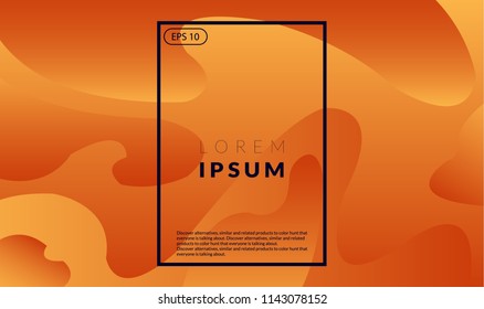 Colorful geometric background autumn color. wave shapes composition. Eps10 vector Suitable For Wallpaper  Banner  Card  Book Illustration  Web Landing Page  and Other Related Creative 