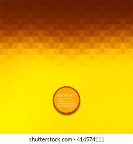 Colorful geometric background with autumn theme. Vector illustration.