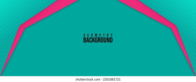 Colorful Geometric Background For Banner