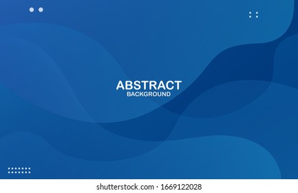 Colorful geometric background. Blue elements with fluid gradient. Dynamic shapes composition. Eps10 vector