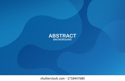 Colorful geometric background. Blue elements with fluid gradient. Dynamic shapes composition. Eps10 vector