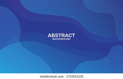 Colorful geometric background. Blue elements with fluid gradient. Dynamic shapes composition. Eps10 vector