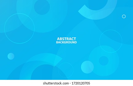 Colorful geometric background. Blue elements with fluid gradient. Dynamic shapes composition. Eps10 vector