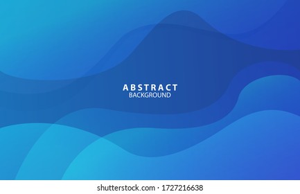 Colorful geometric background. Blue elements with fluid gradient. Dynamic shapes composition. Eps10 vector