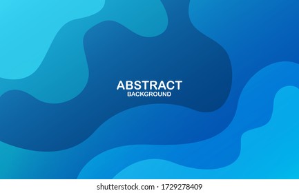 Colorful Geometric Background Blue Elements Fluid Stock Vector (royalty 