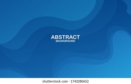 Colorful geometric background. Blue elements with fluid gradient. Dynamic shapes composition. Vector illustration