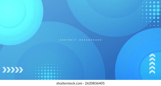 Colorful geometric background. Blue elements with fluid gradient. Dynamic shapes composition. Eps10 vector