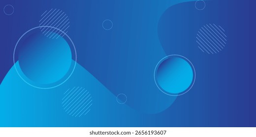 Fondo geométrico colorido. Elementos azules con gradiente de fluido. Vector Eps10