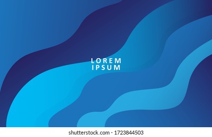 Colorful geometric background. Blue wavy abstrack background. Fluid gradient shapes composition. Liquid color background design. Eps 10