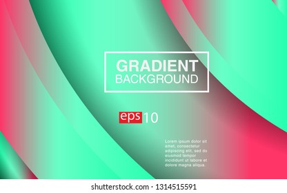 Colorful geometric background circle gradient composition