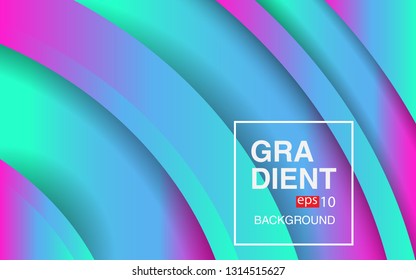 Colorful geometric background circle gradient composition