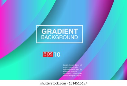 Colorful geometric background circle gradient composition