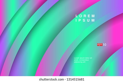 Colorful geometric background circle gradient composition