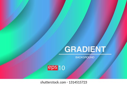 Colorful geometric background circle gradient composition