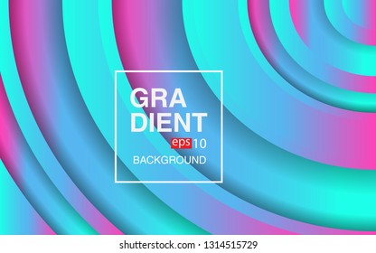 Colorful geometric background circle gradient composition