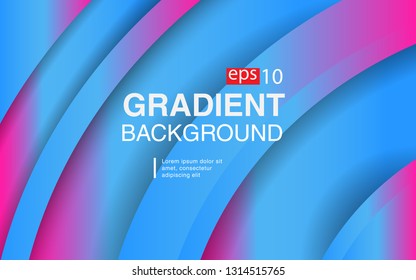 Colorful geometric background circle gradient composition