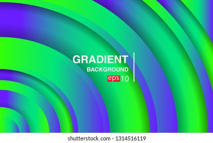 Colorful geometric background circle gradient composition