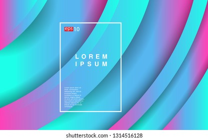 Colorful geometric background circle gradient composition
