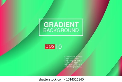 Colorful geometric background circle gradient composition