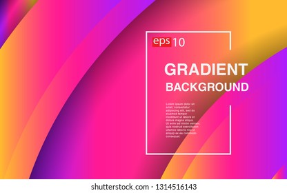 Colorful geometric background circle gradient composition
