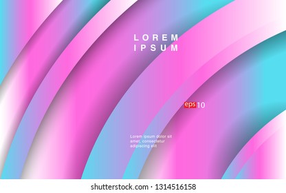 Colorful geometric background circle gradient composition