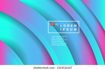 Colorful geometric background circle gradient composition