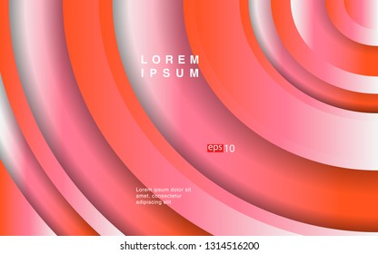 Colorful geometric background circle gradient composition