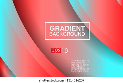 Colorful geometric background circle gradient composition