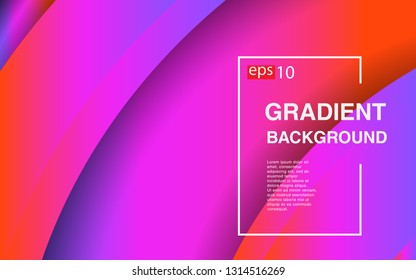 Colorful geometric background circle gradient composition