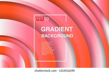 Colorful geometric background circle gradient composition
