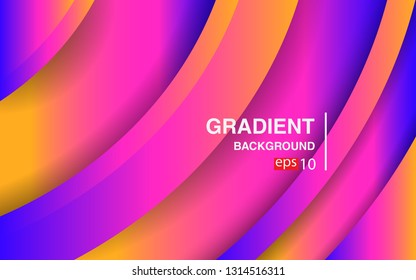 Colorful geometric background circle gradient composition
