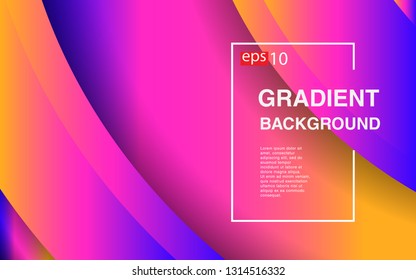 Colorful geometric background circle gradient composition