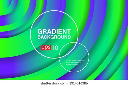 Colorful geometric background circle gradient composition