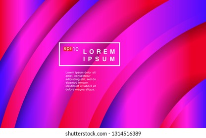 Colorful geometric background circle gradient composition