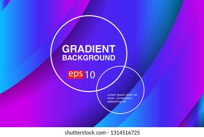 Colorful geometric background circle gradient composition