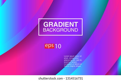 Colorful geometric background circle gradient composition