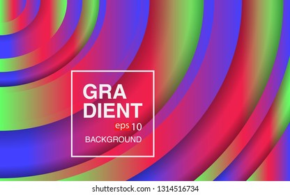 Colorful geometric background circle gradient composition