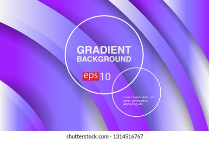 Colorful geometric background circle gradient composition