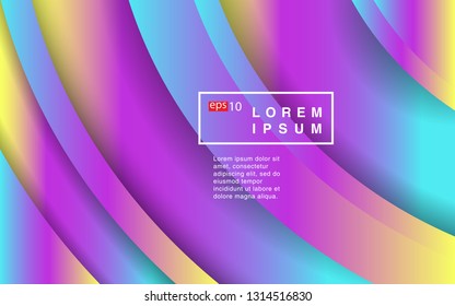 Colorful geometric background circle gradient composition