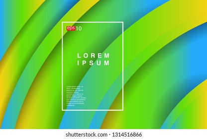 Colorful geometric background circle gradient composition