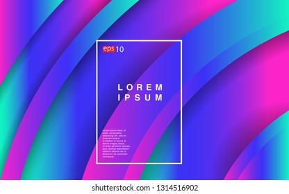 Colorful geometric background circle gradient composition