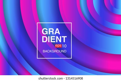 Colorful geometric background circle gradient composition