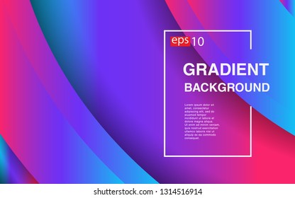 Colorful geometric background circle gradient composition