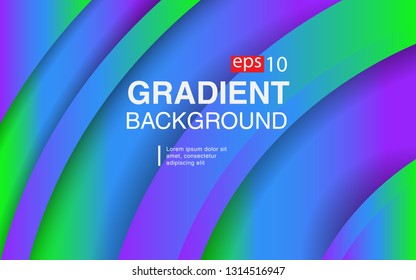 Colorful geometric background circle gradient composition