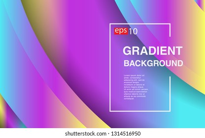 Colorful geometric background circle gradient composition
