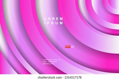 Colorful geometric background circle gradient composition