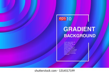 Colorful geometric background circle gradient composition