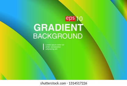 Colorful geometric background circle gradient composition